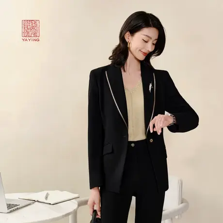 EP雅莹高端系列 通勤三醋酸收腰显瘦西装外套 春装商场同款1102A图片