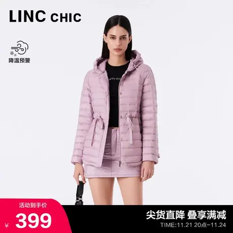 LINCCHIC金羽杰羽绒服女新款收腰轻薄短款羽绒服女外套Y21803272Y图片