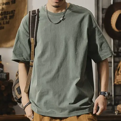 Modi Nick/摩帝尼克夏季男士休闲潮流短袖t恤纯棉舒适打底衫男T恤商品大图