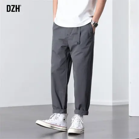 男士直筒哈伦裤男潮牌潮流宽松裤子男款2023新款秋季工装休闲长裤商品大图