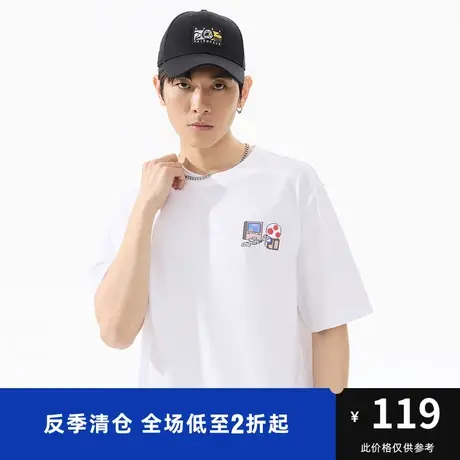 马克华菲短袖T恤男时尚夏季新款潮流休闲时尚廓版情侣上衣商品大图