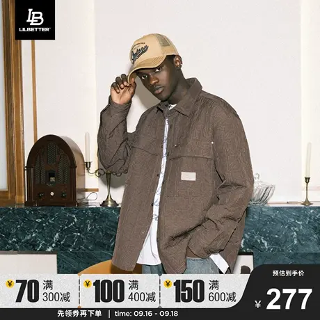 Lilbetter满印工装棉服男美拉德外套保暖棉衣冬季夹克美式衣服潮商品大图