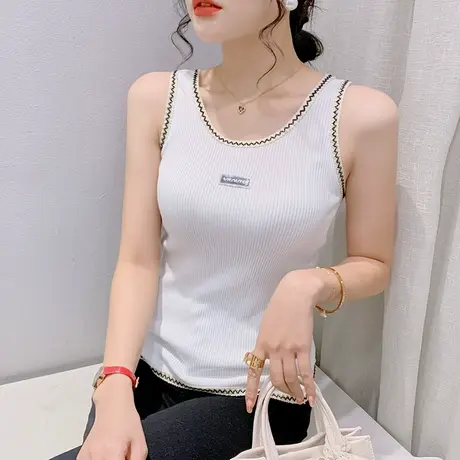 2024夏装新款洋气内搭背心女气质打底吊带显瘦修身无袖上衣小衫潮商品大图