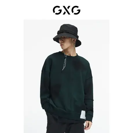 GXG男装 秋季时尚潮流休闲青年经典款印花卫衣GC131002G图片