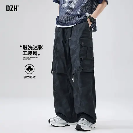 男生迷彩工装裤男夏季薄款2025新款休闲裤子男款百搭工装裤潮长裤商品大图
