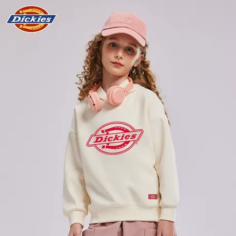 Dickies童装女童卫衣女孩美式休闲连帽上衣儿童2025新款运动秋装A商品大图