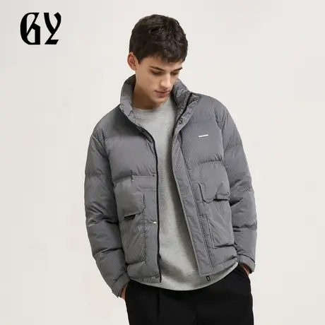 雅戈尔奥莱 GY男装男士羽绒服秋冬时尚绒面保暖加厚上衣外套图片