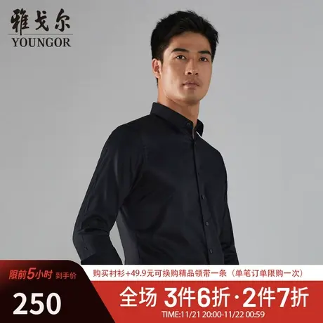 【柔软易打理】D系雅戈尔衬衫春季新款免烫商务休闲长袖衬衫图片