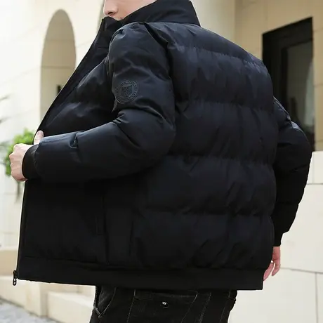 羽绒棉服2021爆款秋冬季新款棉衣潮流短款派克服加厚棉袄外套男F图片
