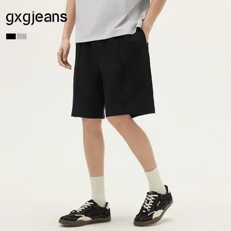 gxg.jeans男装 多色分割设计基础宽松休闲短裤男薄款 25年夏新品商品大图