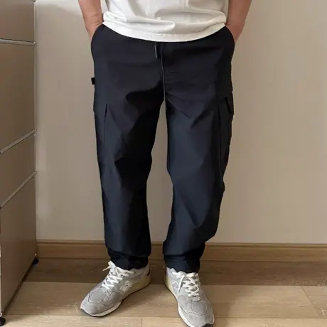 大依无忧大码男装春秋款宽松阔腿胖人加肥加大男士侧兜工装休闲裤商品大图