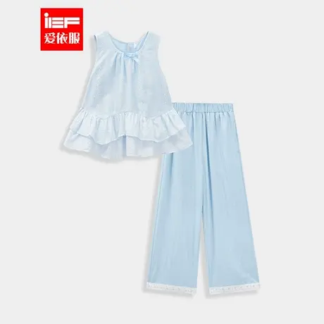 MINIIEF【爱依服童装】2025夏季新款韩系风时尚洋气女童上下套裤图片