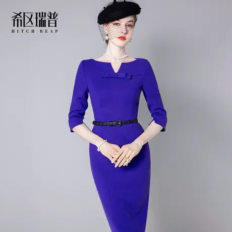 希区瑞普高端气质轻奢名媛炸街连衣裙女装春季2023年新款修身裙子图片