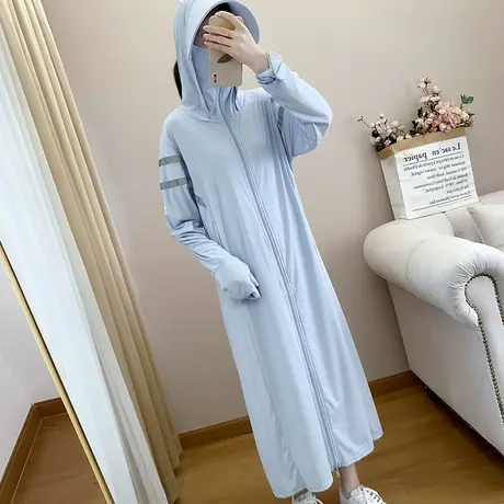 防晒衣女夏2023新款薄款冰丝长款全身开衫防晒服防紫外线罩衫骑车图片