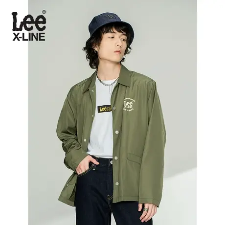 LeeXLINE 21秋季新品舒适版橄榄绿男夹克外套潮LMT0017262RZ-ANL图片