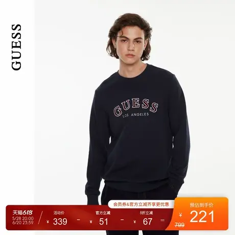 GUESS男女同款安可拉红潮流长袖卫衣-X4PP36K2Q40商品大图