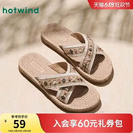 热风沙滩拖鞋女款2025年夏季新款平底外穿凉拖休闲半拖百搭凉鞋图片
