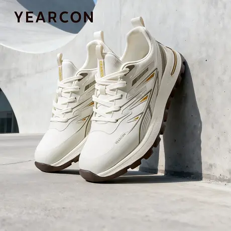 意尔康运动鞋男2026春季新款网面拼接时尚潮流休闲鞋户外轻便跑鞋商品大图