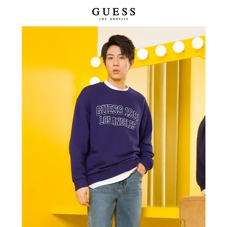 【38上新季】GUESS男士时尚舒适休闲oversize圆领百搭新派卫衣商品大图