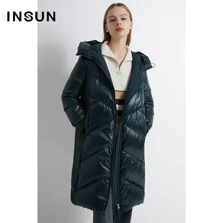 INSUN恩裳线上专选冬季防静电鹅绒羽绒服商品大图
