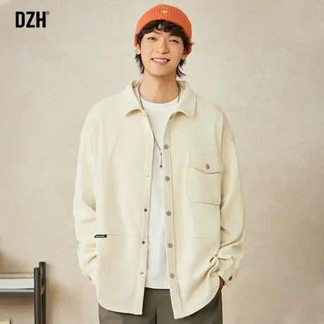 男士长袖衬衫男外套高级感男装2023新款痞帅休闲衬衣情侣上衣寸衫商品大图