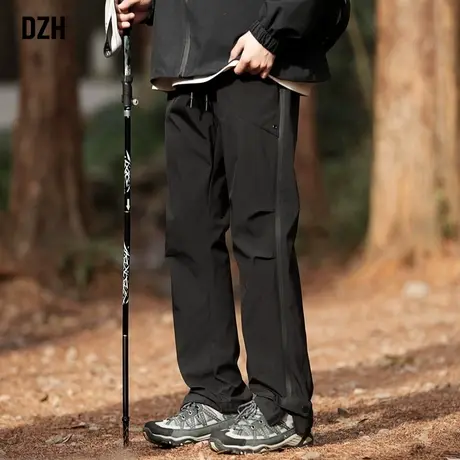 男士运动冲锋裤男春秋季潮牌宽松裤子男春款2024年新款防水休闲裤商品大图