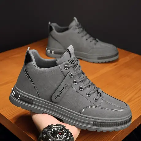 劳保鞋男款工地干活工作男鞋运动防水防滑厚底工装马丁靴耐磨男鞋商品大图