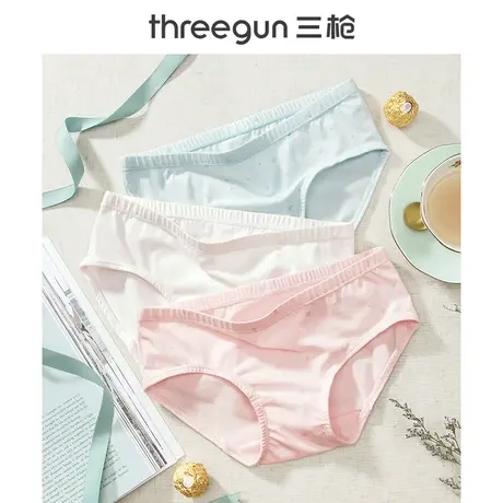 三枪清仓少女内裤高弹弹力棉薄小学生儿童大童低腰可爱底裤小女孩图片