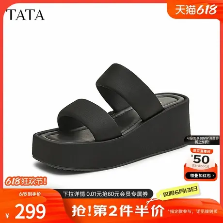 TATA/他她2025夏运动时尚休闲厚底女凉鞋新款CT401BT5商品大图