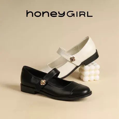 HoneyGIRL香风甜美女鞋2025春季新款玛丽珍百搭轻便法式气质单鞋商品大图