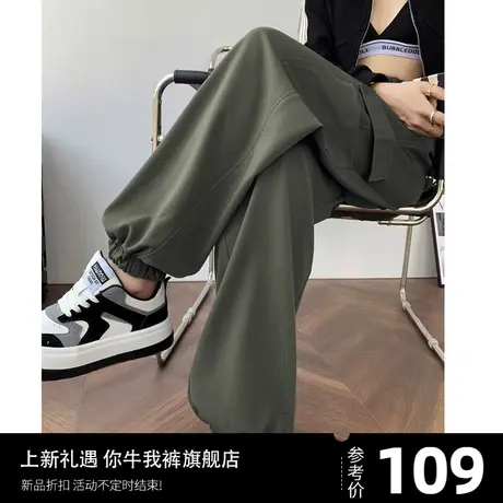 美式工装裤女裤小个子军绿色裤子女新款爆款2023登山运动裤休闲裤图片