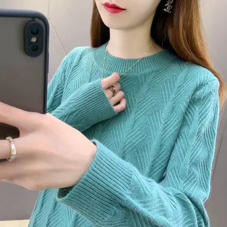 毛衣女宽松外穿秋装2022年新款爆款时尚洋气加厚打底衫女秋冬季装商品大图