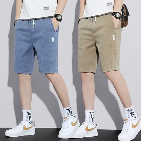 夏季薄款男士休闲短裤衩宽松潮流五分沙滩半腿工装男裤子外穿中裤图片