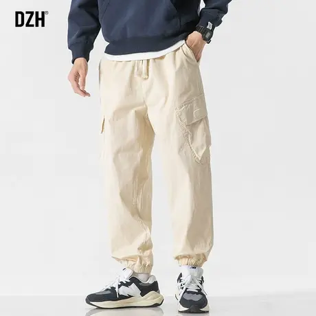 男士日系工装裤子男夏季宽松休闲百搭薄款男裤伞兵裤冲锋裤束脚裤商品大图
