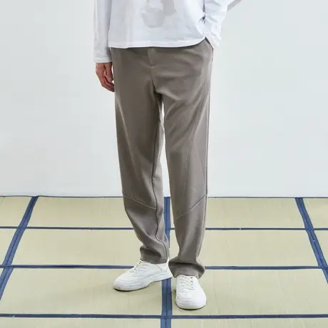 后序中国风裤子男休闲裤宽松直筒长裤秋季黑色复古中式唐装裤子男商品大图