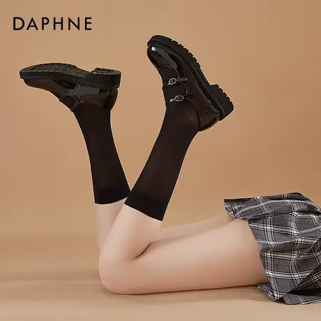 达芙妮小皮鞋女英伦风日系jk制服鞋圆头可爱玛丽珍女鞋单鞋女平底图片