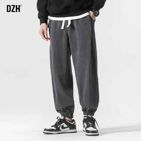 男士冬季灯芯绒裤子男休闲裤男款2024新款加厚秋冬男裤束脚运动裤商品大图