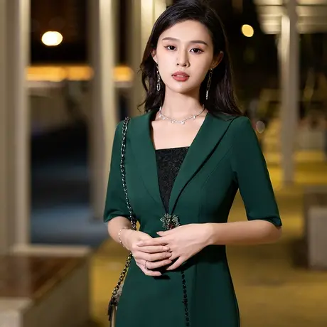 高贵晚礼服女士气质高级感高端晚宴宴会大气上档次气场强大连衣裙商品大图