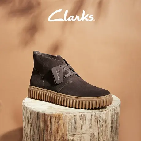 Clarks其乐街头系列沙漠靴男鞋时尚复古潮流高帮饼干鞋商品大图