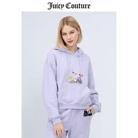 Juicy Couture橘滋春季新款迪士尼联名卫衣纯棉连帽上衣女外套冬商品大图