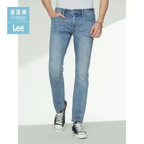 Lee21春夏新709修身低腰101+精玉透凉蓝男牛仔裤L117096USBKA图片