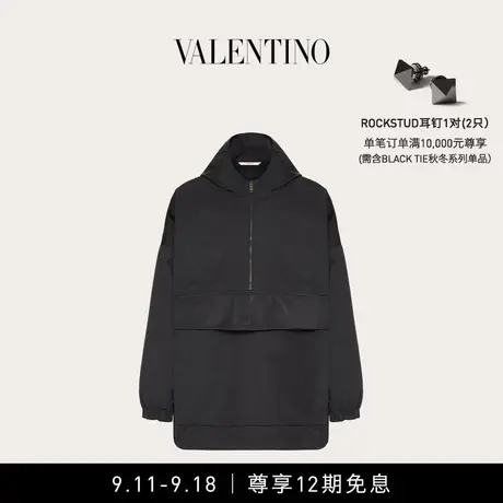 【12期免息】华伦天奴VALENTINO男士 VLTN 印花尼龙防风衣图片