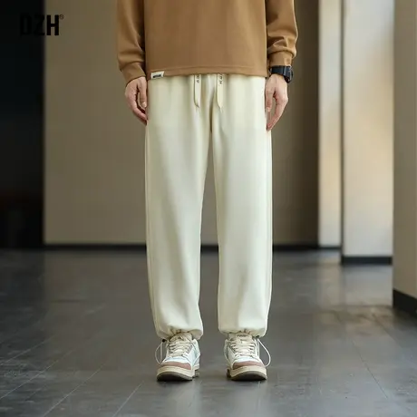 男生2023秋季新款宽松卫裤男春夏白色裤子潮牌束脚男裤学生运动裤商品大图