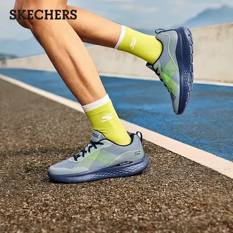 Skechers斯凯奇2025夏季新款男鞋厚底缓震跑步鞋休闲运动鞋户外鞋商品大图