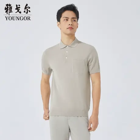 雅戈尔奥莱 商场同款男士短袖T恤新款官方正品商务休闲短袖POLO衫商品大图