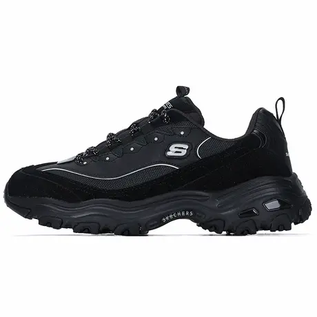 斯凯奇（Skechers）男鞋春季2025新款厚底增高老爹鞋黑色一代熊商品大图