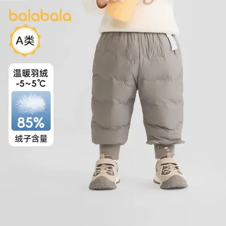 巴拉巴拉balaOne宝宝羽绒裤高腰护肚长裤男女童冬装2025新款保暖商品大图