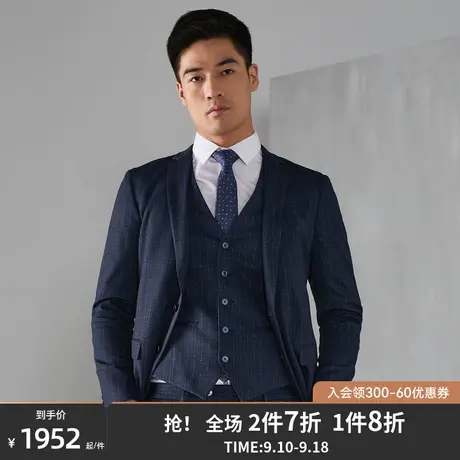 雅戈尔西服春季新款官方商务休闲商场同款羊毛藏青西装外套潮3833商品大图