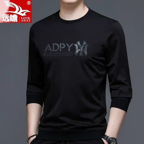 男士圆领卫衣春秋季2022新款宽松休闲长袖上衣服潮流百搭印花男装商品大图