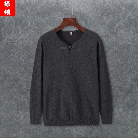 毛衣中国风男士复古汉服古装盘扣青年禅服唐装男装改良古风衣服潮商品大图